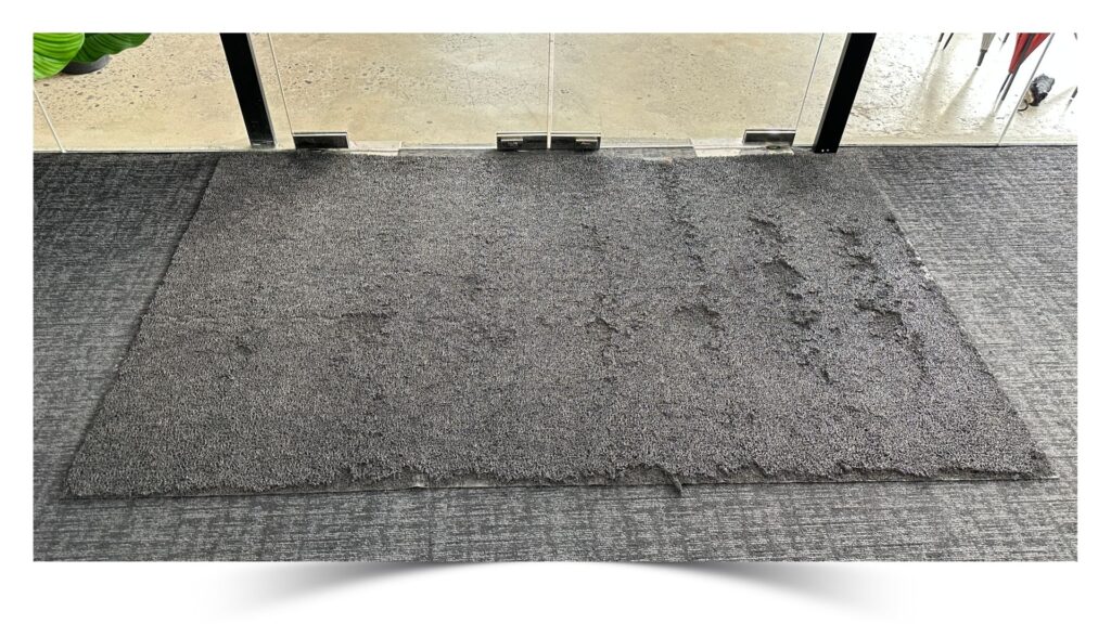 Damaged Mat - Commercial Cleaning - Sipena Cleaning