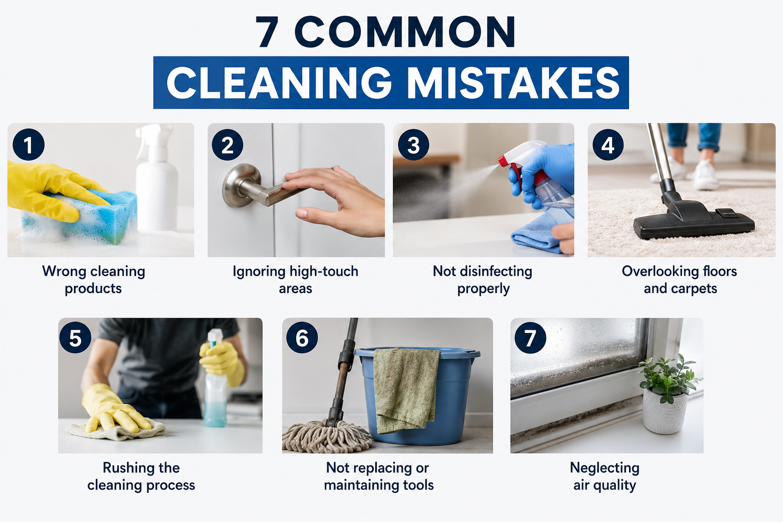 7 Common Cleaning Mistakes Most People Make